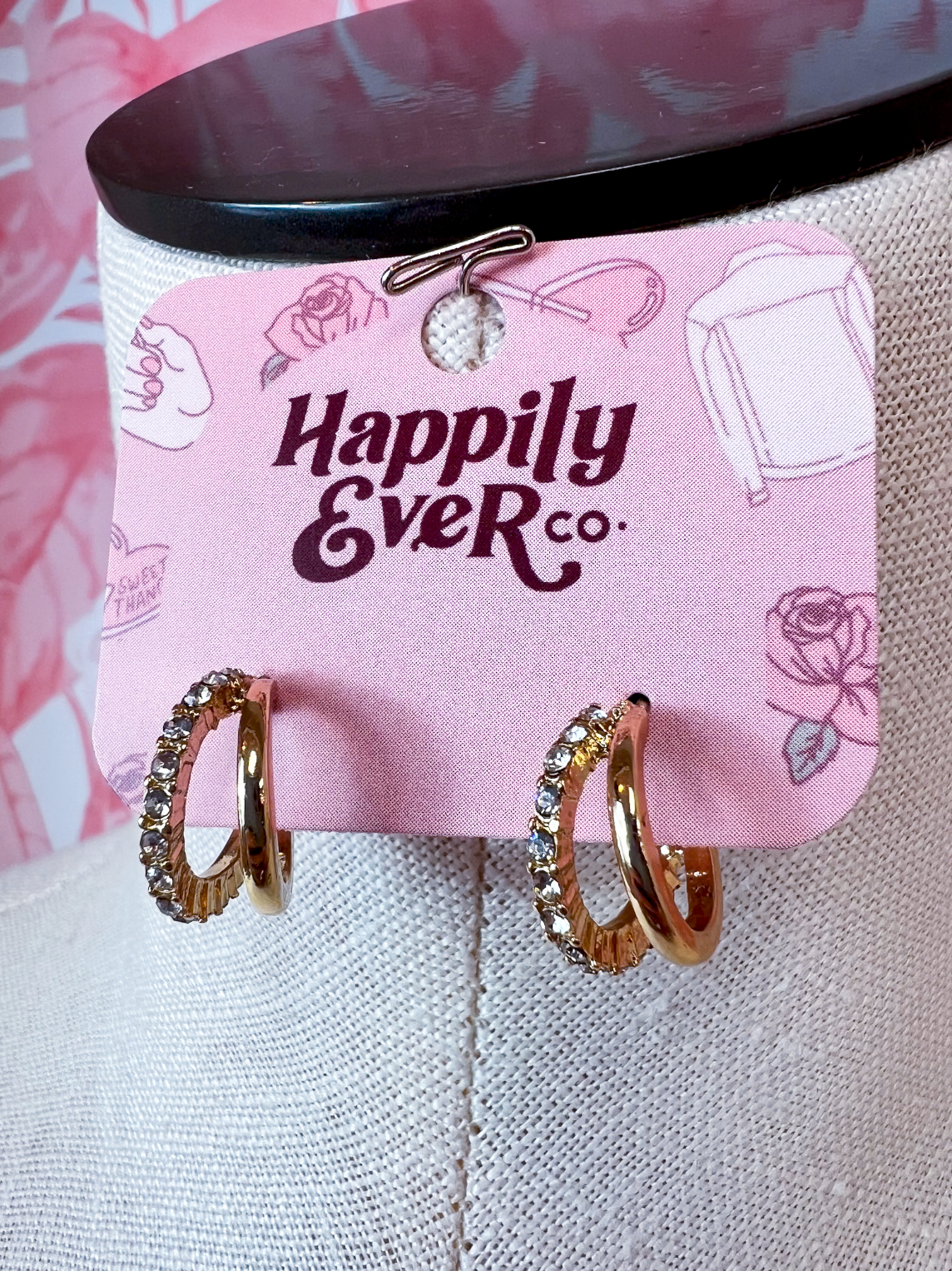 Glass Slipper Hoops *Final Sale*