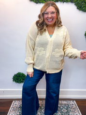Daisy Dream Cardigan in Oatmeal