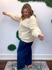 Daisy Dream Cardigan in Oatmeal