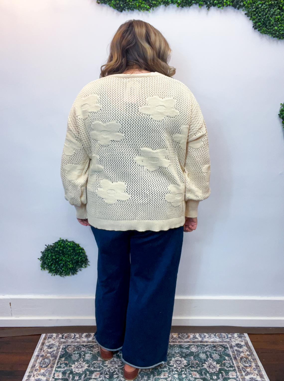 Daisy Dream Cardigan in Oatmeal