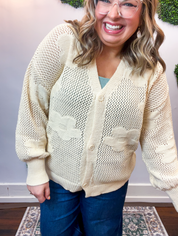 Daisy Dream Cardigan in Oatmeal