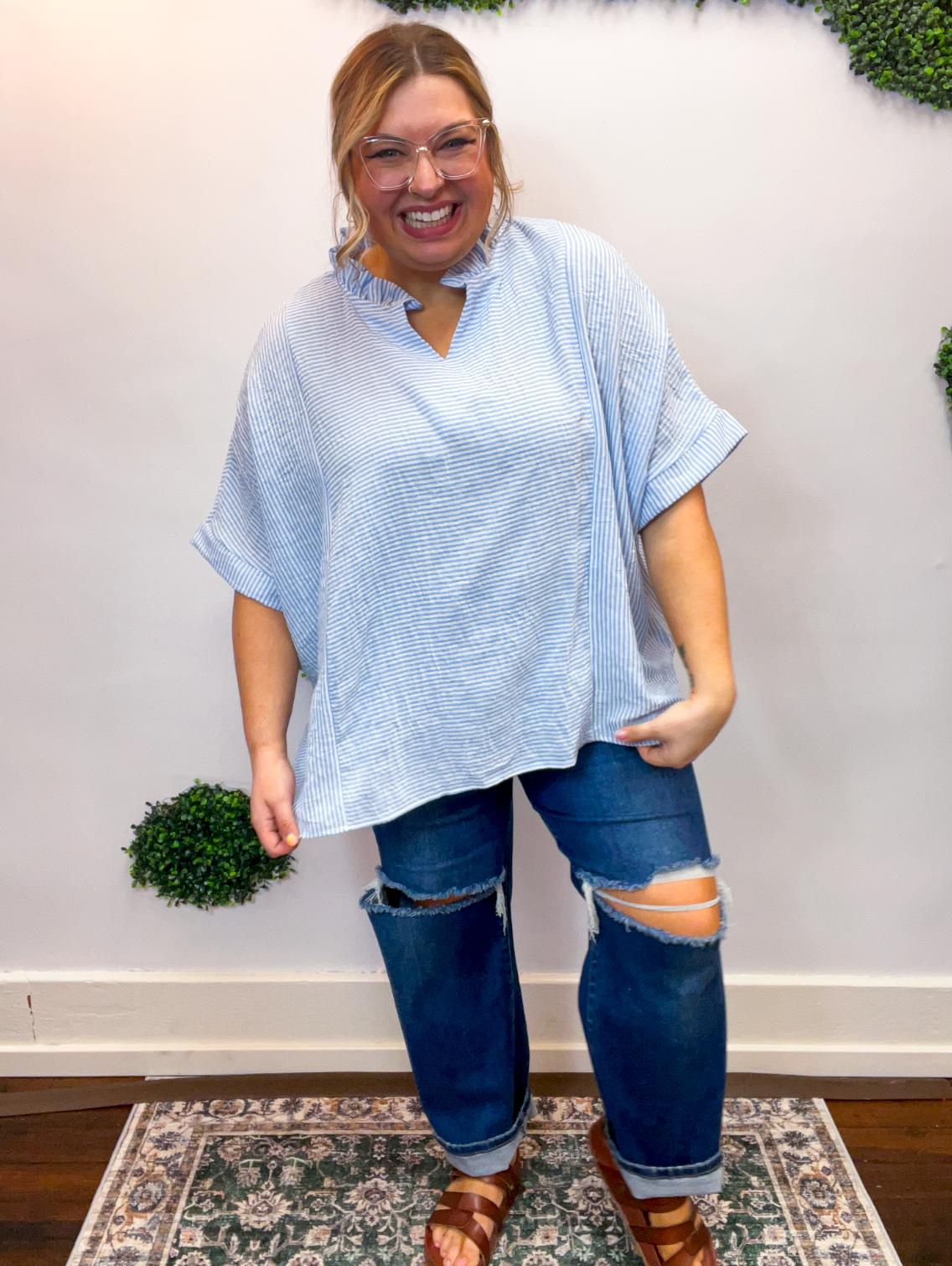 Cloud Nine Stripe Top
