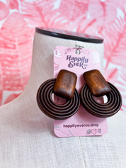 Harvest Moon Earrings in Espresso *Final Sale*