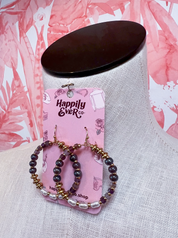 Gemstone Garden Hoops in Purple *Final Sale*
