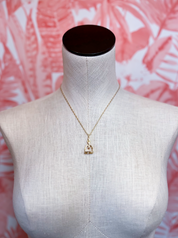 Stirrup Style Necklace in Gold *Final Sale*