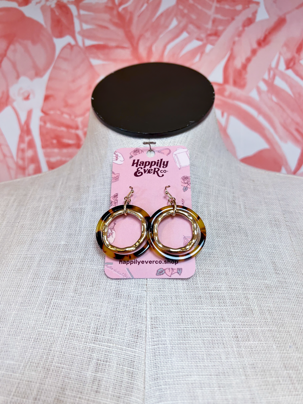 Tortoise & Gold Earrings *Final Sale*