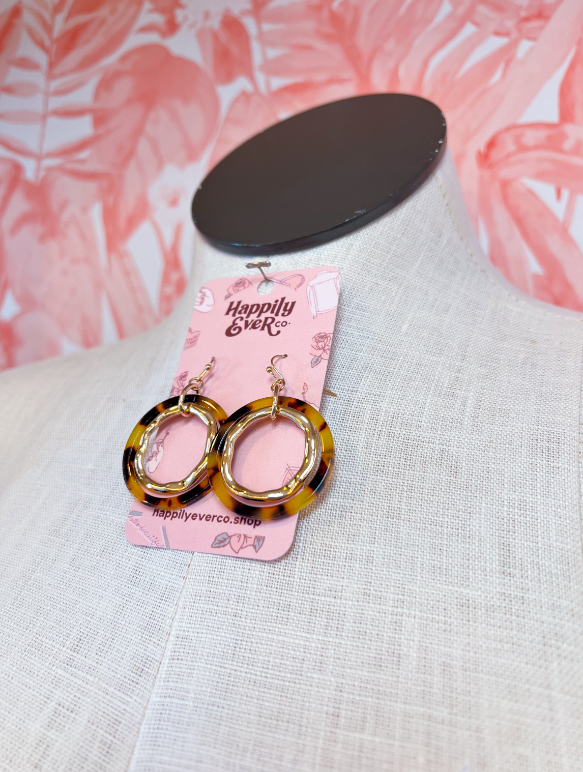 Tortoise & Gold Earrings *Final Sale*