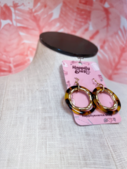 Tortoise & Gold Earrings *Final Sale*