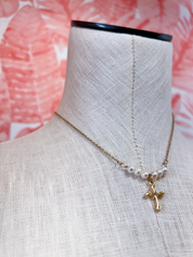 Pearls of Faith Cross Necklace *Final Sale*