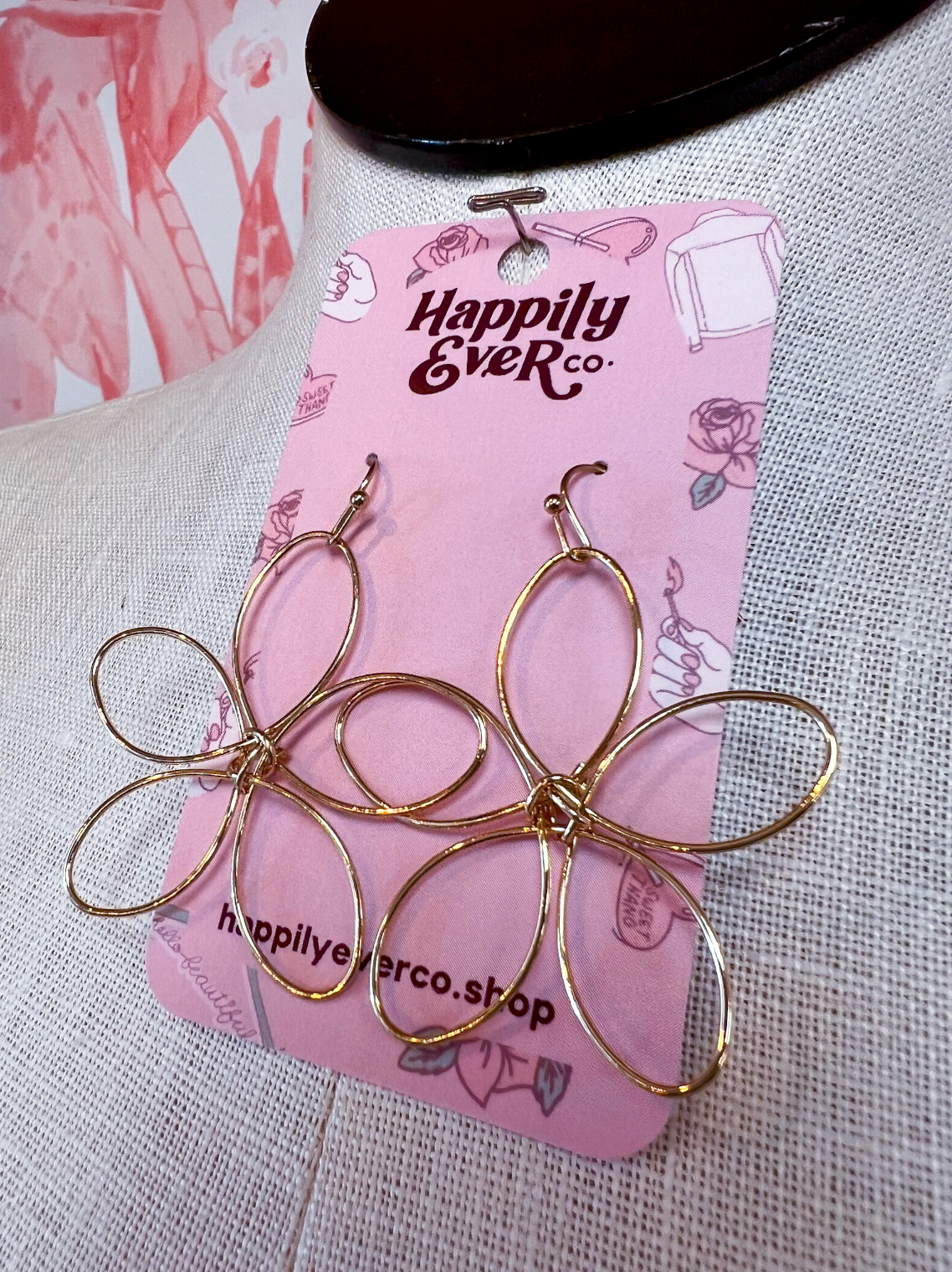 Flower Power Wire Earrings *Final Sale*