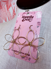 Flower Power Wire Earrings *Final Sale*