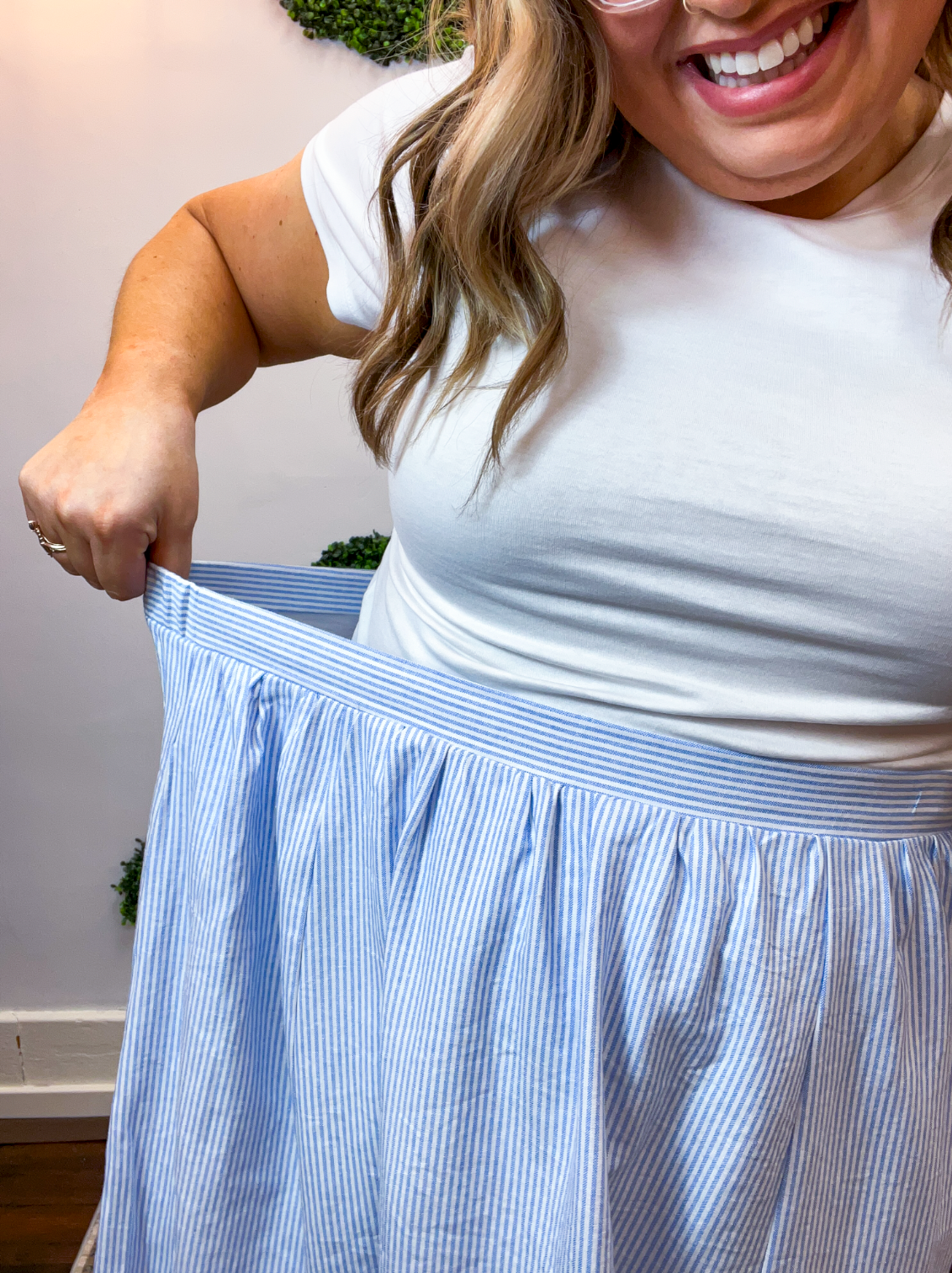 Blue Skies Ahead Midi Skirt