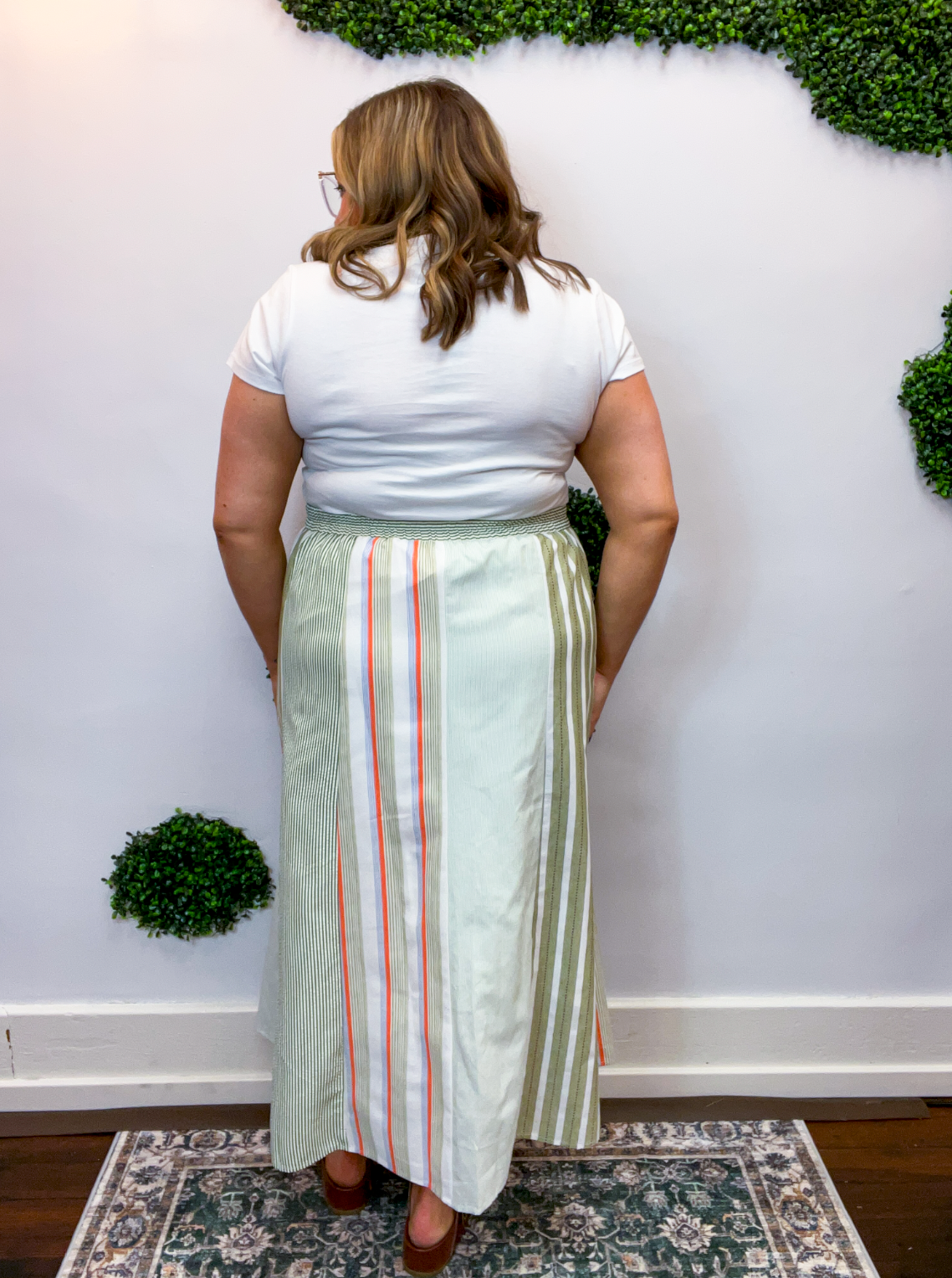 Sunny Row Stripe Skirt
