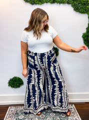 Deep Blue Dream Wide Leg Pants