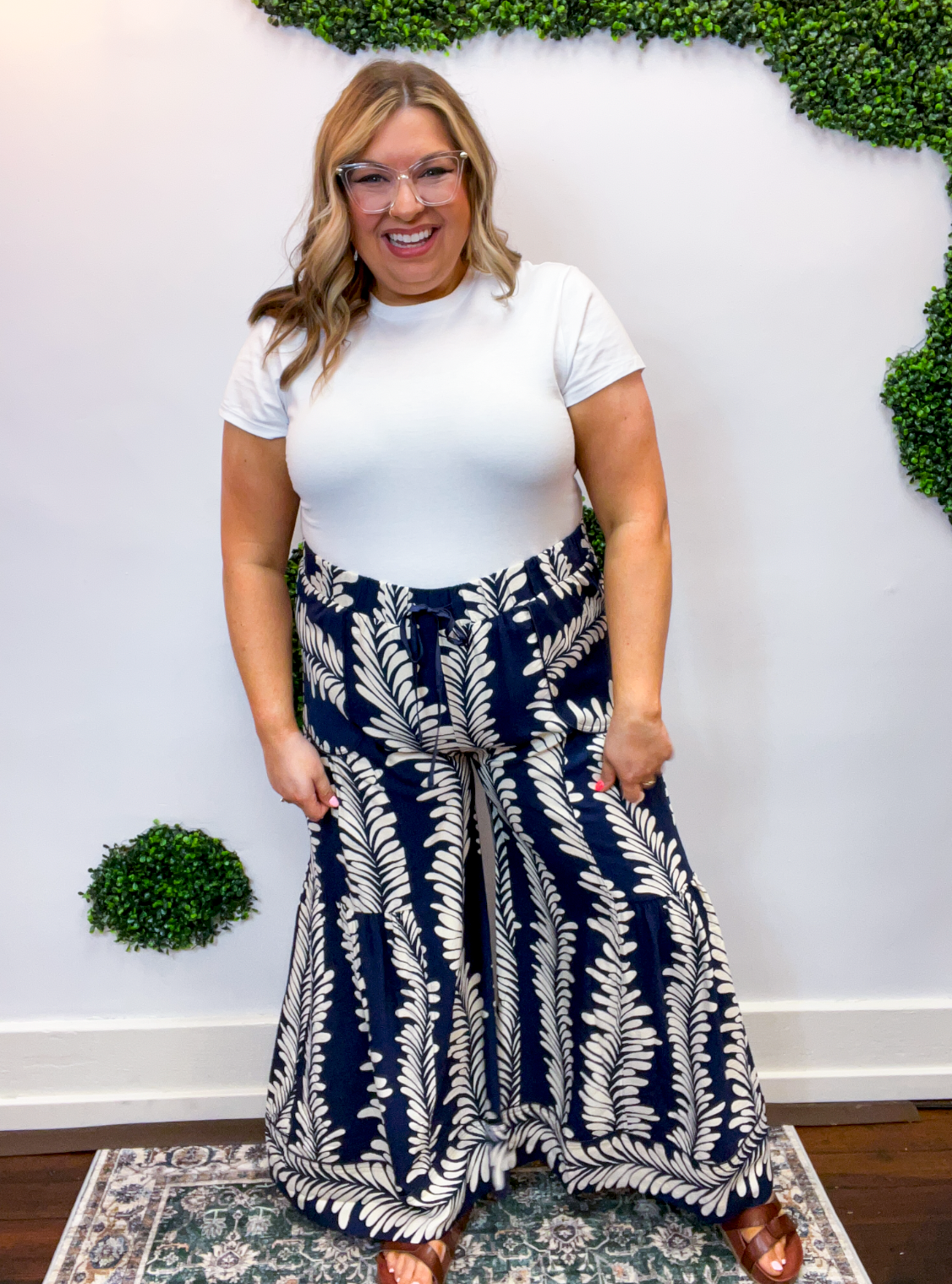 Deep Blue Dream Wide Leg Pants