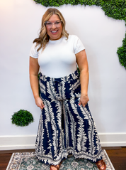 Deep Blue Dream Wide Leg Pants
