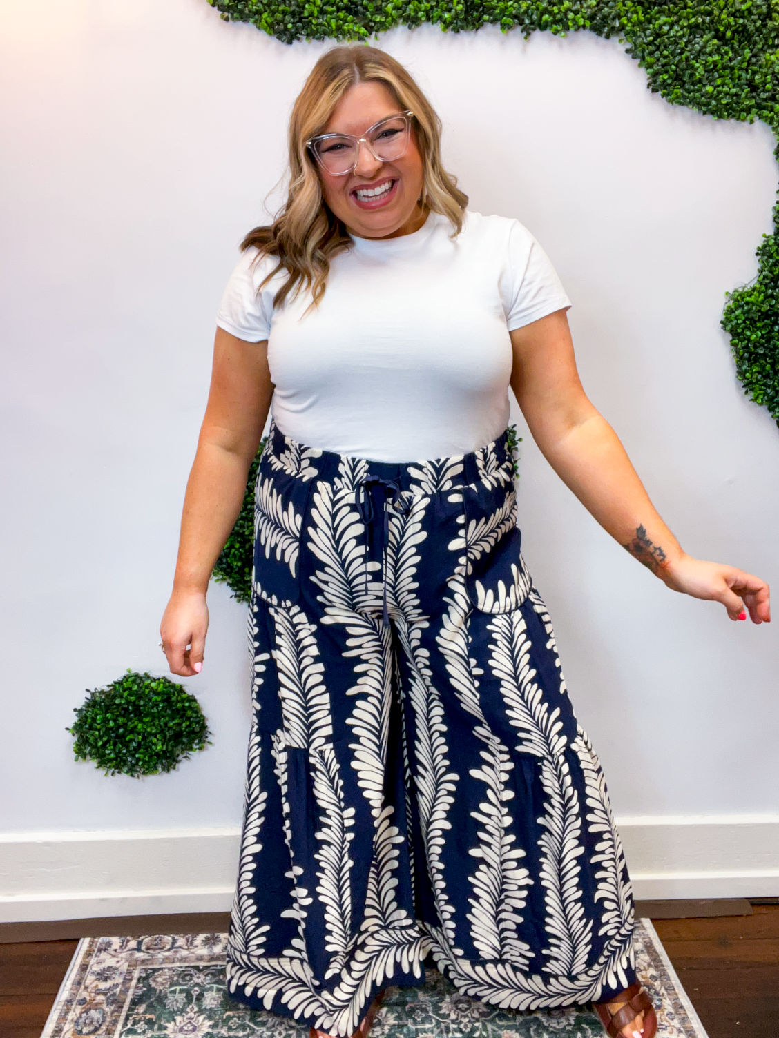 Deep Blue Dream Wide Leg Pants