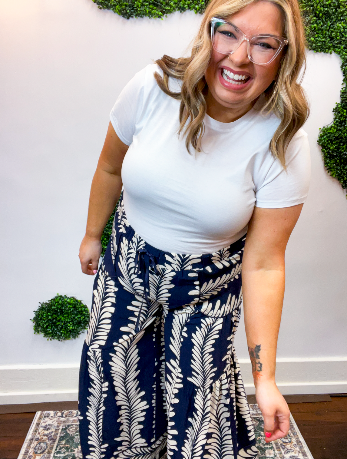 Deep Blue Dream Wide Leg Pants