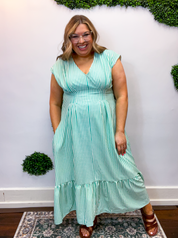 Mint Julep Stripe Maxi Dress