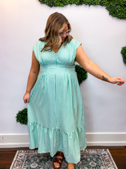 Mint Julep Stripe Maxi Dress