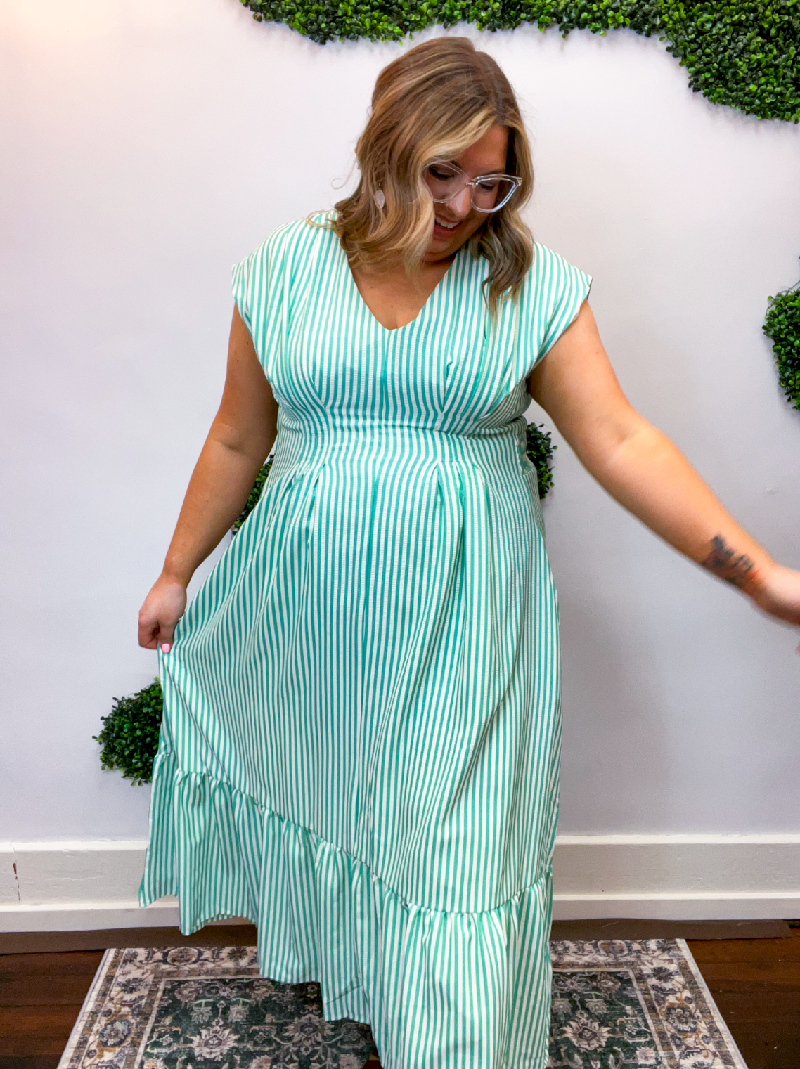 Mint Julep Stripe Maxi Dress