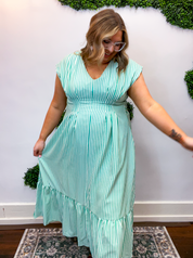 Mint Julep Stripe Maxi Dress