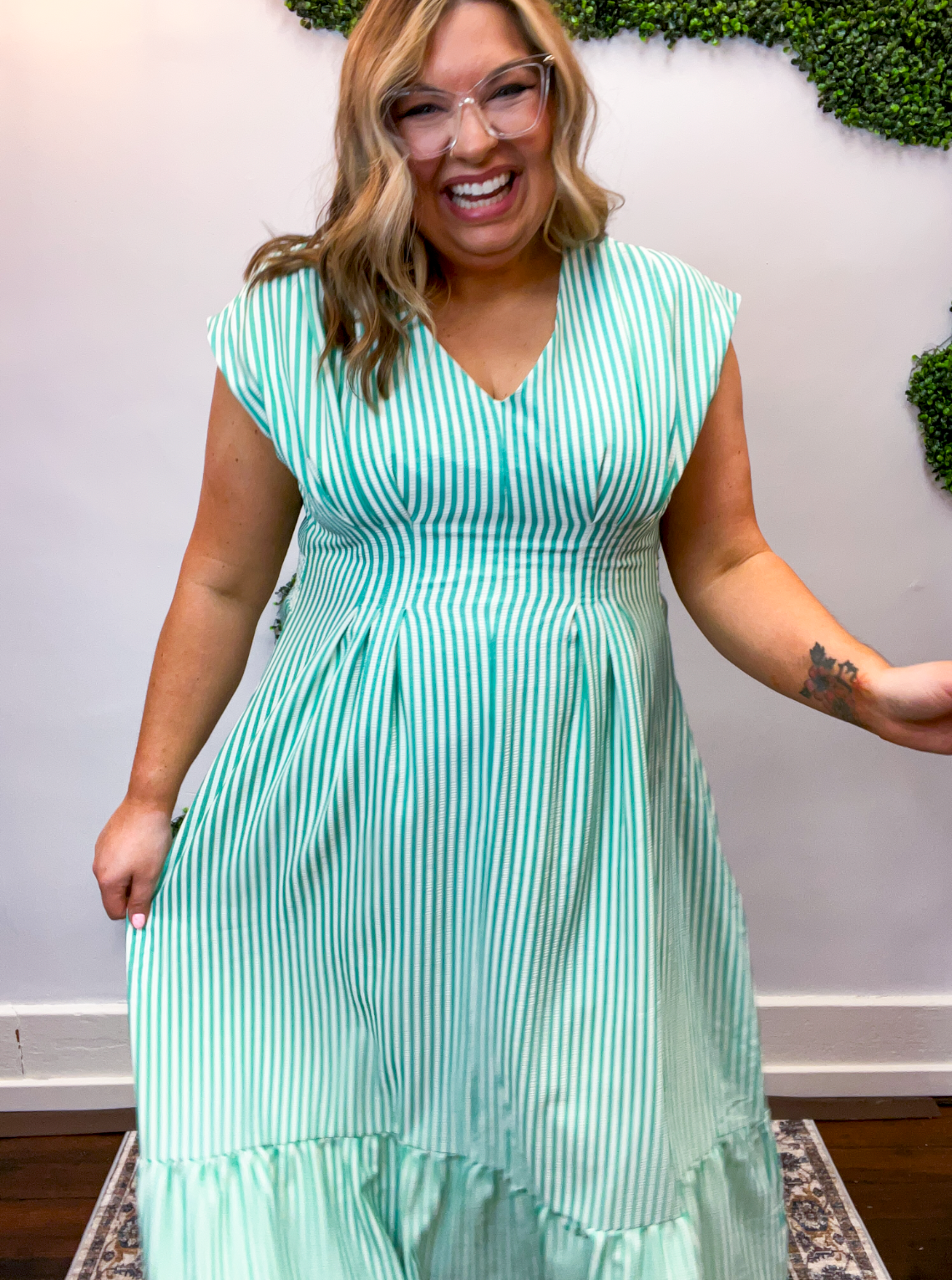 Mint Julep Stripe Maxi Dress