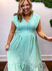 Mint Julep Stripe Maxi Dress