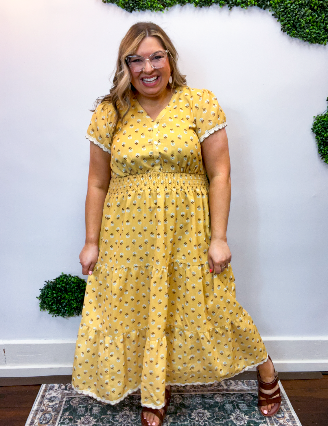 Honey & Clover Midi Dress *40% OFF * FINAL SALE*