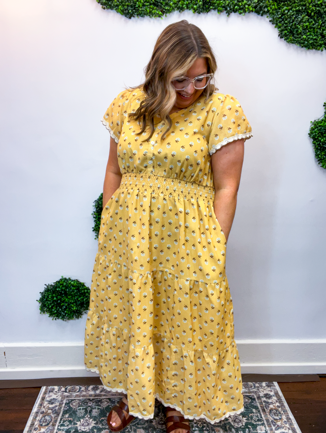 Honey & Clover Midi Dress