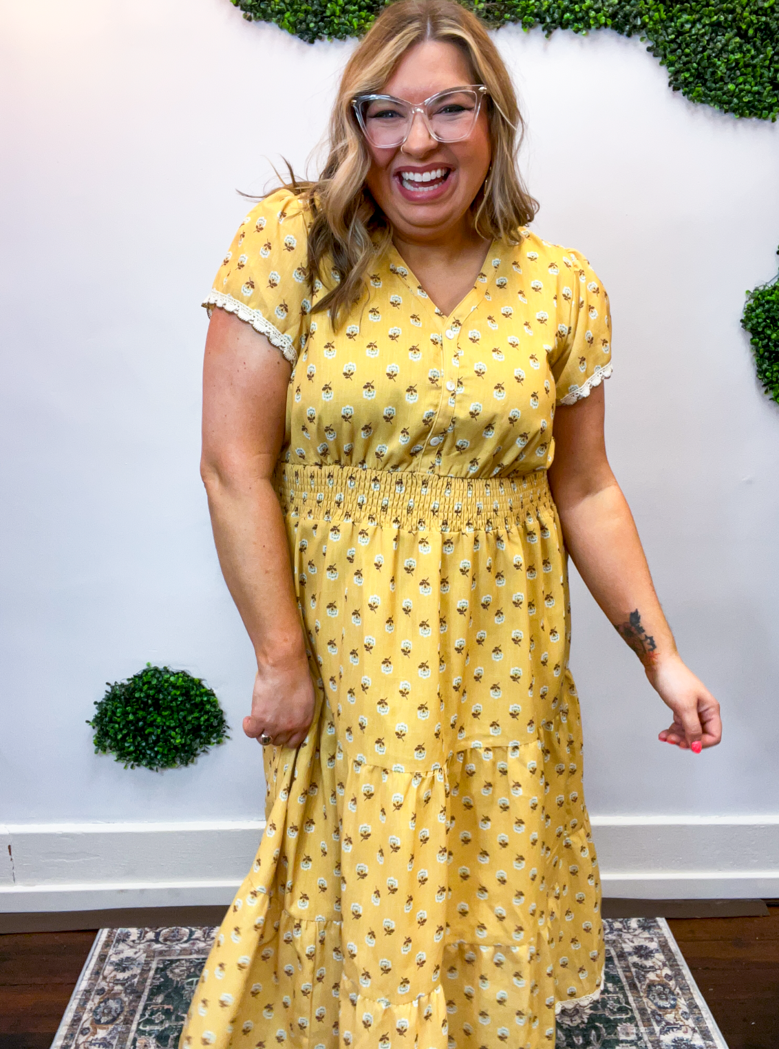 Honey & Clover Midi Dress
