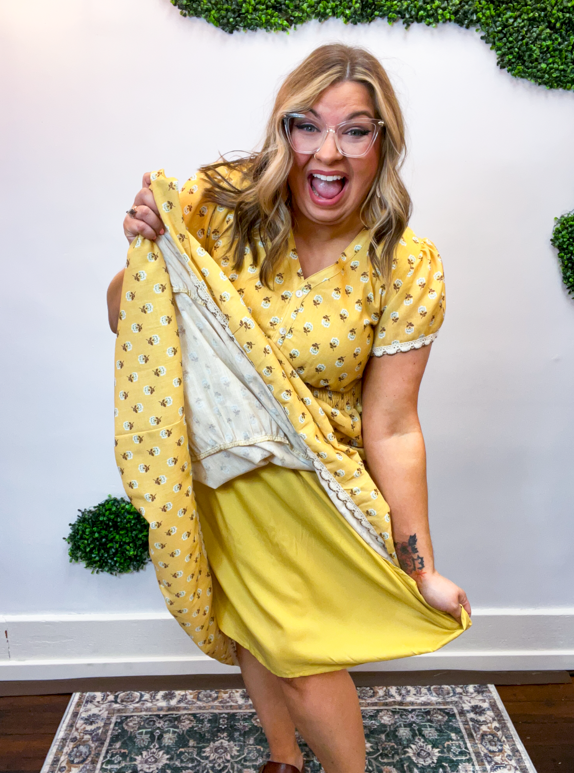 Honey & Clover Midi Dress