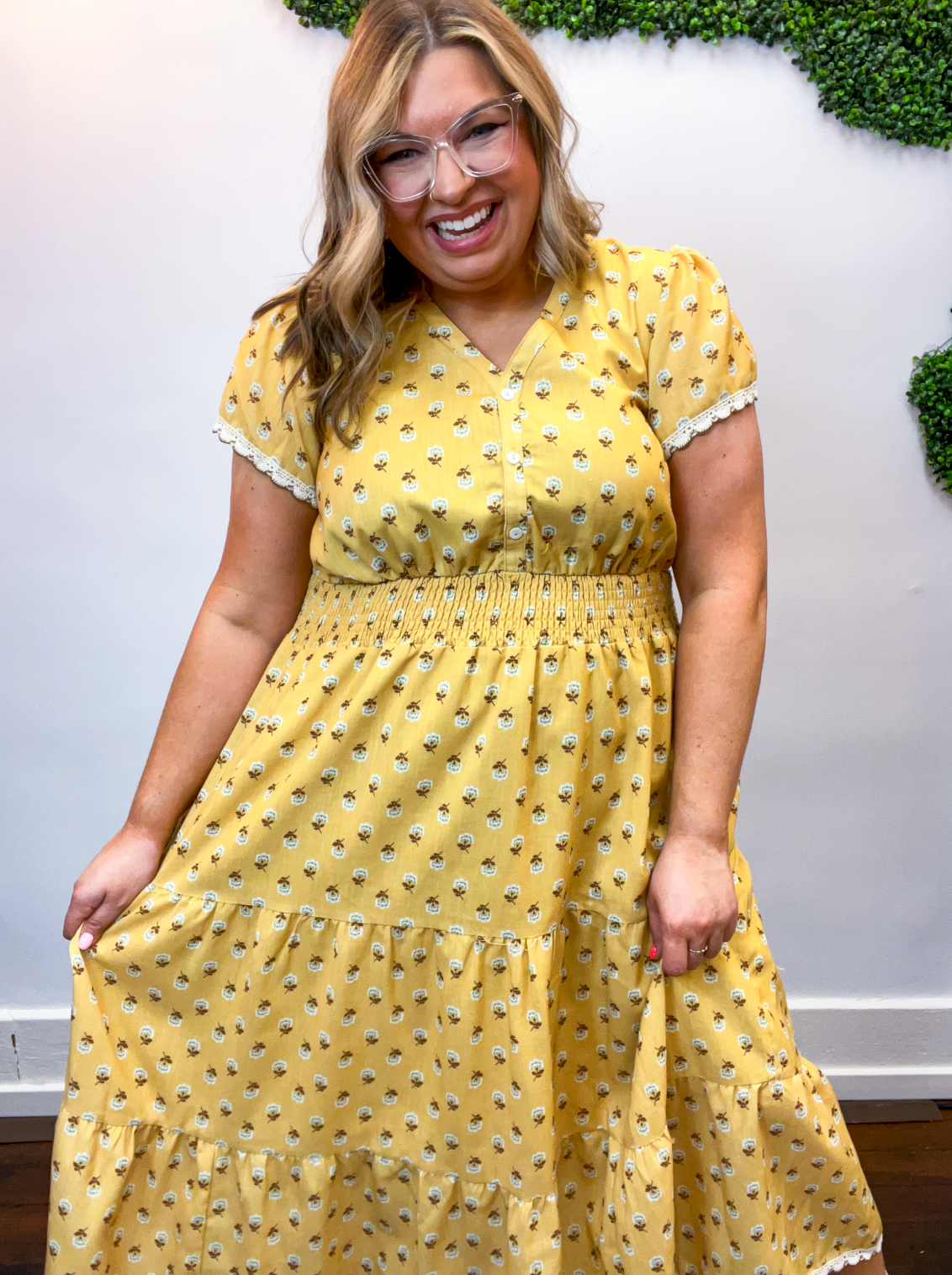 Honey & Clover Midi Dress
