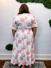 Wildflower Patchwork Midi Dress