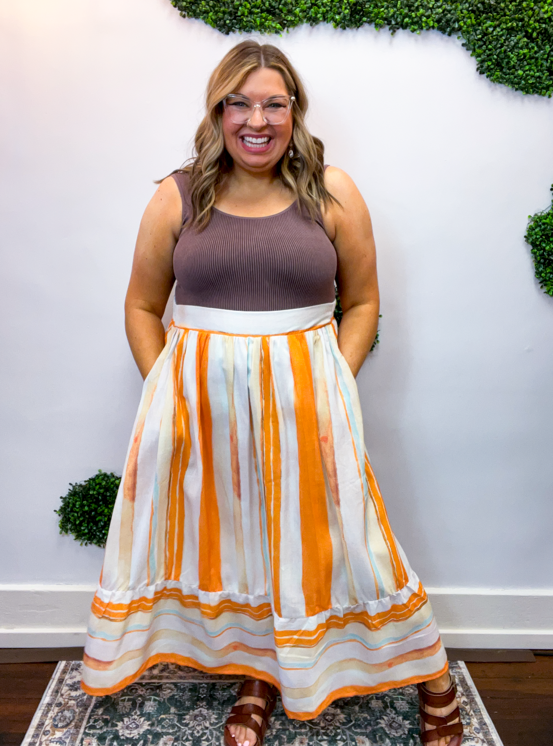 Chasing Sunsets Midi Skirt