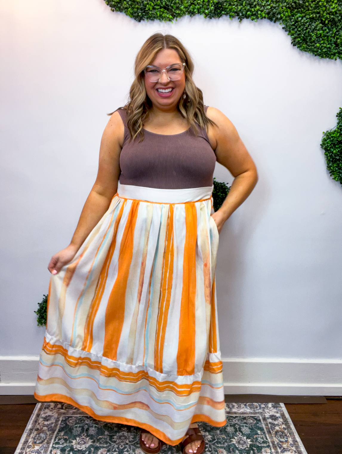 Chasing Sunsets Midi Skirt