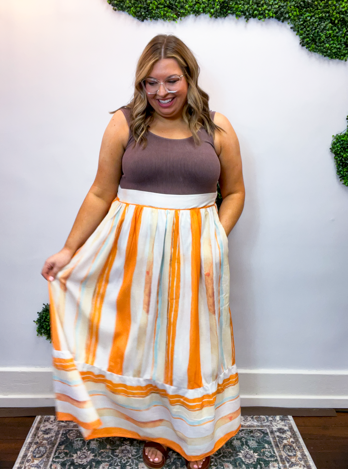 Chasing Sunsets Midi Skirt