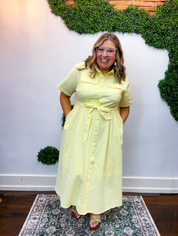 Lemon Drop Midi Dress