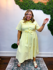 Lemon Drop Midi Dress
