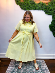 Lemon Drop Midi Dress