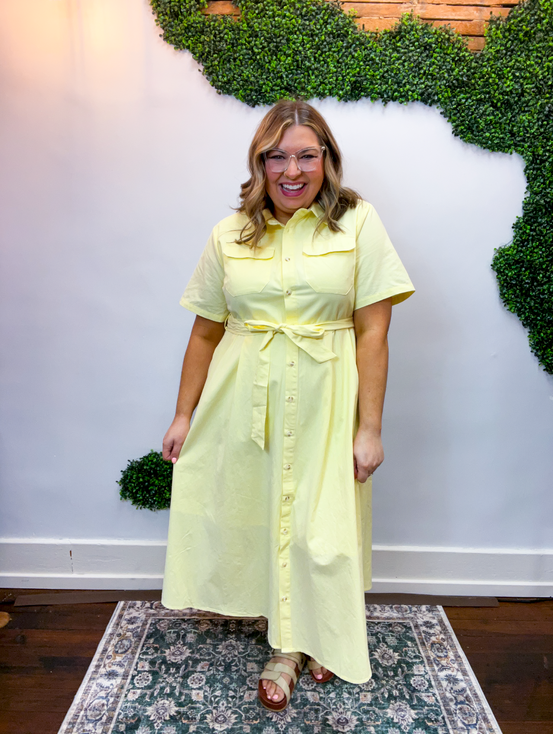 Lemon Drop Midi Dress