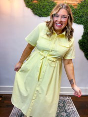 Lemon Drop Midi Dress