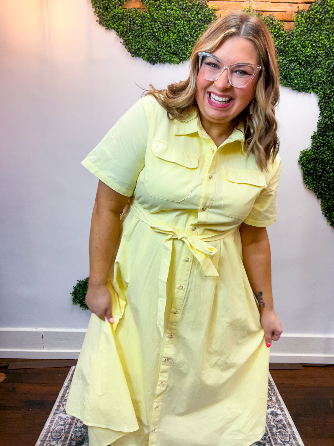 Lemon Drop Midi Dress *40% OFF * FINAL SALE*