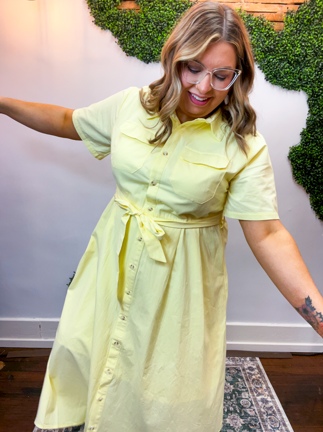 Lemon Drop Midi Dress