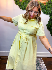 Lemon Drop Midi Dress