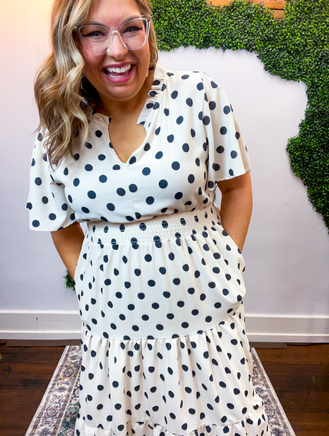 Dancing in Dots Midi Dress