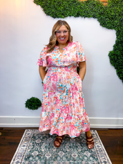 Flower Market Midi Dress