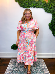 Flower Market Midi Dress