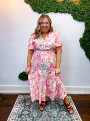 Flower Market Midi Dress