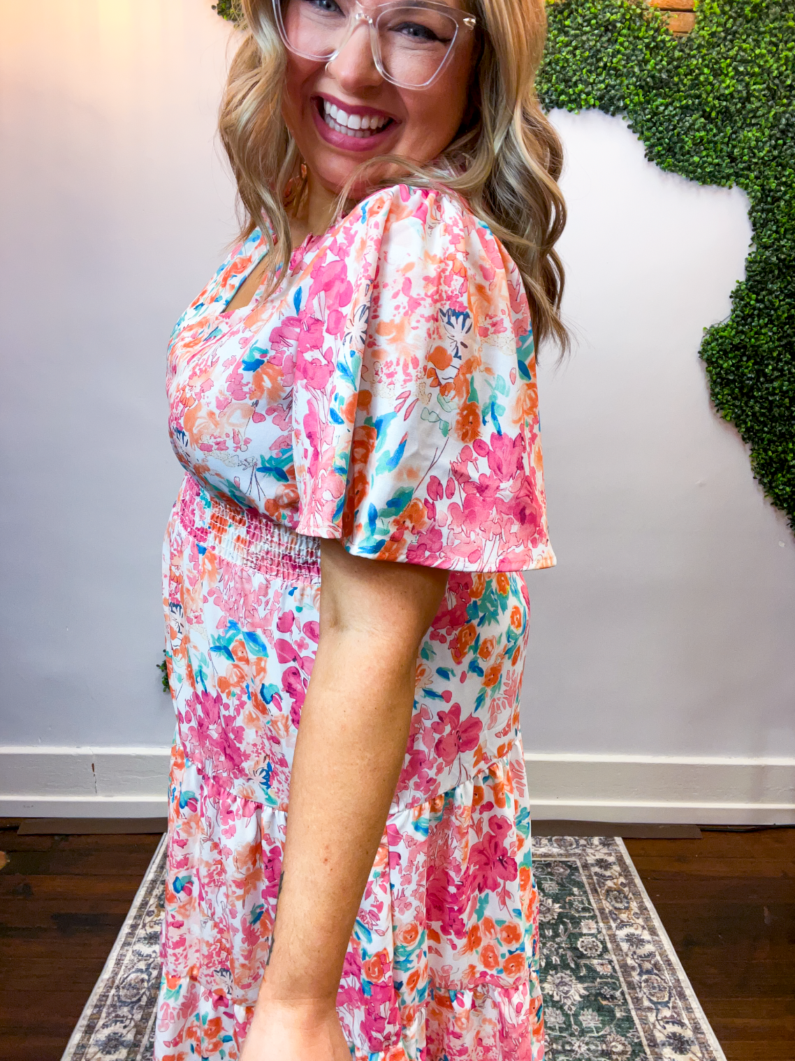 Flower Market Midi Dress